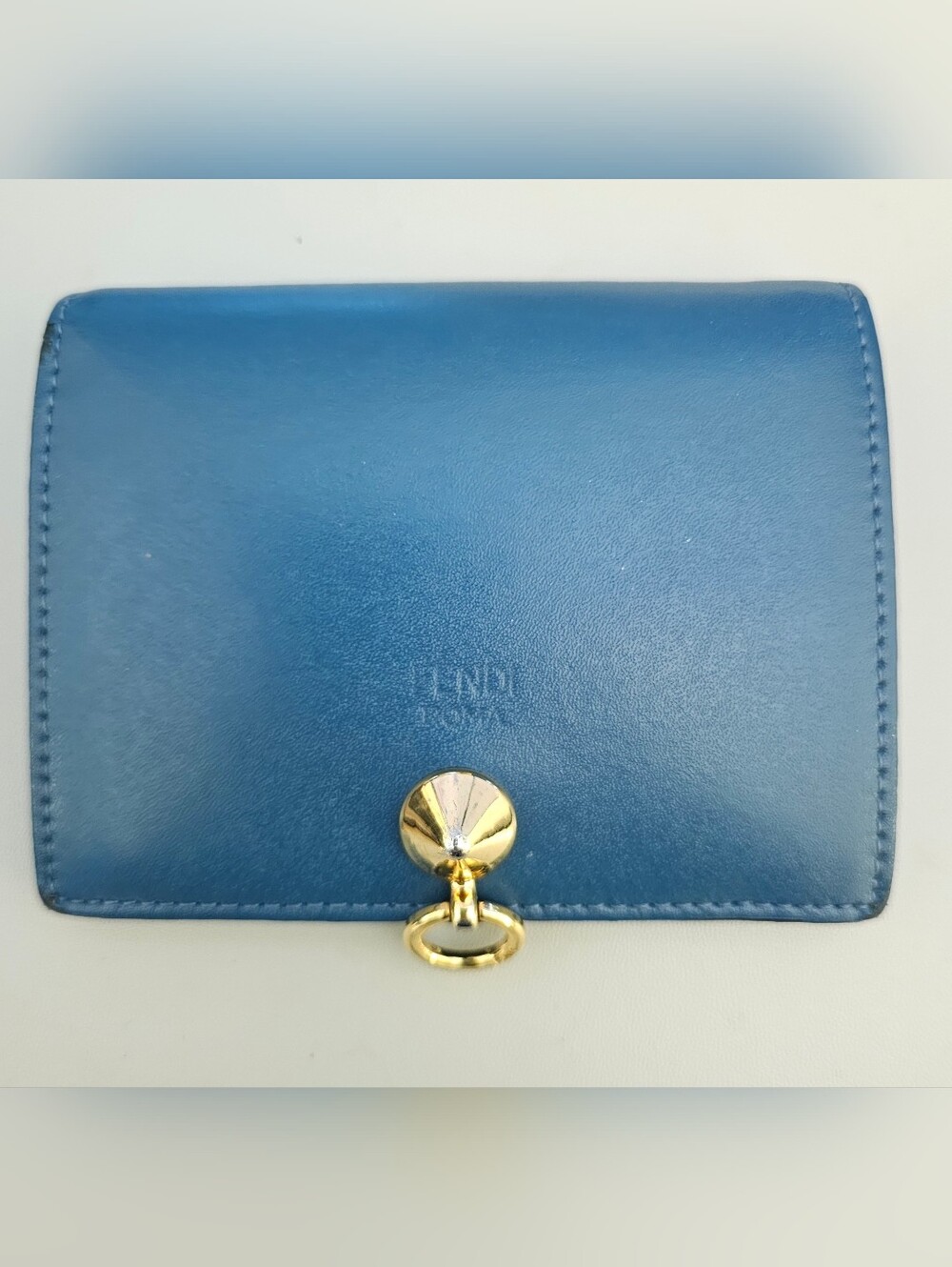FENDI Blue Compact Wallet